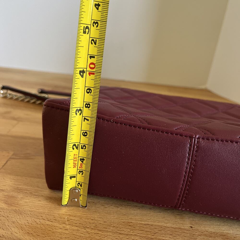 Kate Spade New York Natalia Leather Small Flap Crossbody Blackberry - Picture 15 of 16